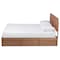 Baxton Studio Eleni Modern Ash Walnut Brown Finished Wood Full Size 3-Drawer Storage Bed 175-9428-9620-Zoro - alternate 7
